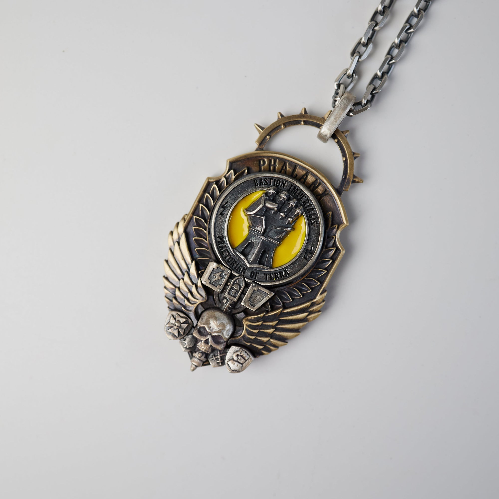 Warhammer 40K Imperial Fists Hammer of Phalanx Pendant Rogal Dorn Necklace Starforged